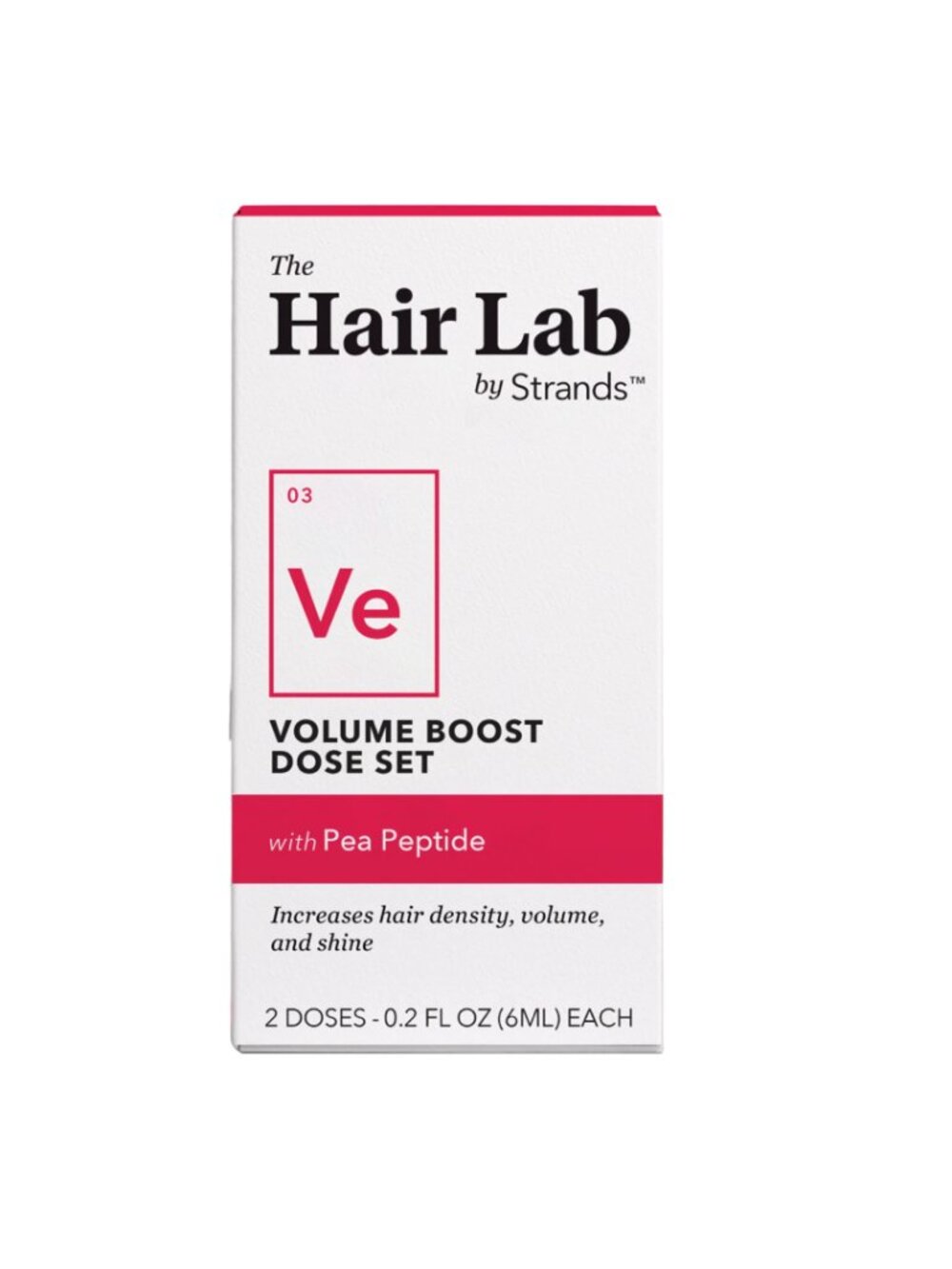 The Hair Lab Volume Boost Dose Set with Pea Peptide to Thicken Hair – 2 x 0.2 fl